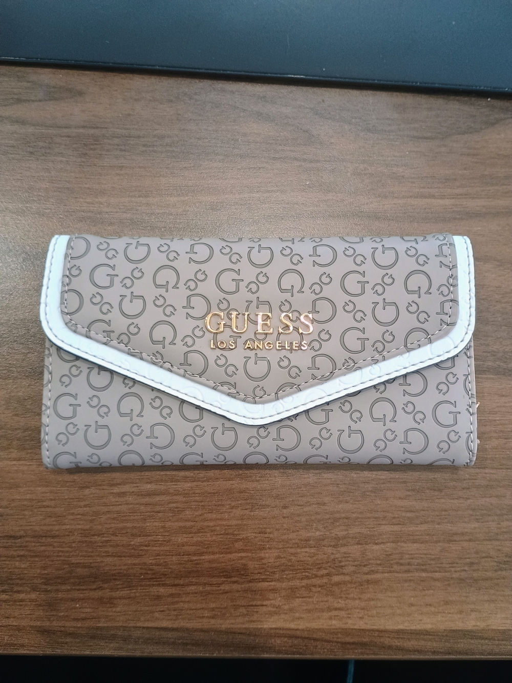GUESS Envelope Wallet with White Trim